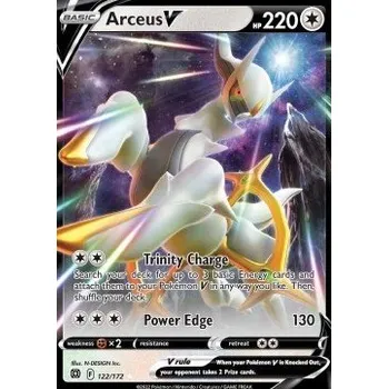 Karetní hra Pokémon BRS 122/172 Arceus V - Brilliant Stars