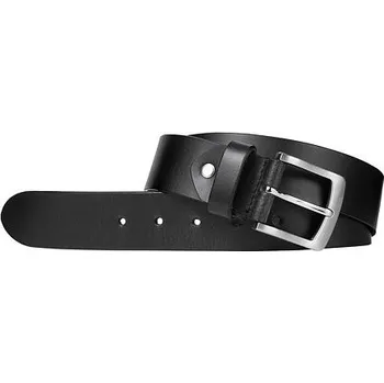 Kožený pásek černý 130cm