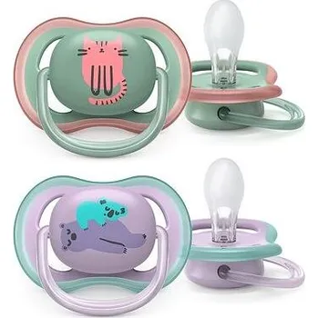 Philips AVENT Šidítko Ultra air Obrázek 6-18m dívka (koala), 2 ks