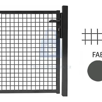 Pletivo Branka jednokřídlá, antracit, svařovaná výplň, FAB, Savan Plus 1000 x 1000 mm, antracit, balení 1 ks