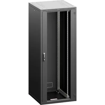 Racková skříň RI7-21-80/80-H Stojanový rozvaděč, 19", v. 21U (1045mm), h. 800mm, š. 800mm, iSEVEN, černý