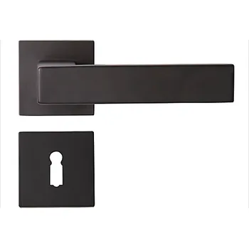 Dveřní kování Dveřní kování COBRA GAIA-S (ČERNÁ), klika-klika, Bez spodní rozety, COBRA ČERNÁ