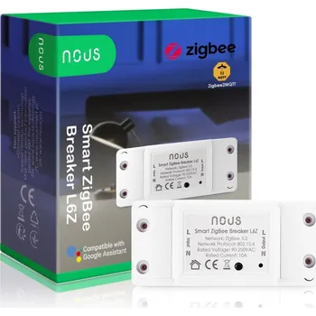 Centrální jednotka pro chytrou domácnost Chytrý spínač NOUS L6Z ZIG DUAL ZigBee Tuya 1 kanálový