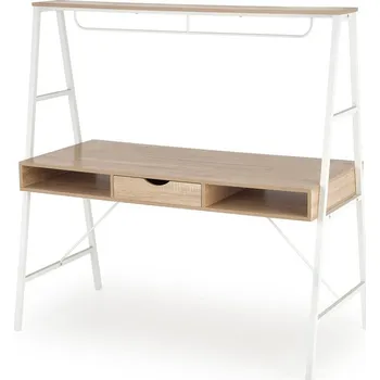 Psací stůl Jensen, dub sonoma / bílá