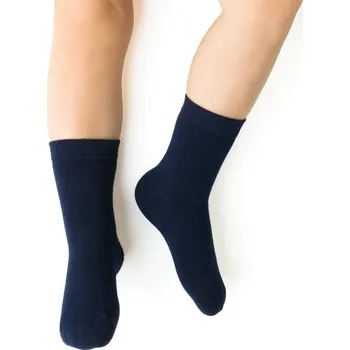 Tmavě modré dětské bambusové ponožky Art.145 ZL045, NAVY BLUE Velikost: 23/25