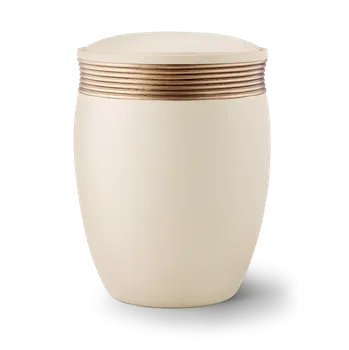 Smuteční dekorace Keramická urna Cleo - Krémová