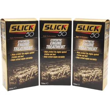 aditivum Sada 3ks SLICK 50 - Ochrana sportovních motorů, 750ml, Synthetic High Performance Engine Treatment
