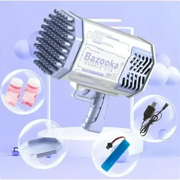 Bublifuk Bublinkový svítící bublifuk - Bazooka - FIALOVÝ (Značka: METINI)