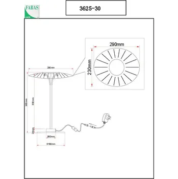 Lampička Fabas Luce Stolní lampa LED Vela, bílá/průhledná, 36 cm, akryl, stmívač bílý, průhledný 1 x 12 W LED - Doprava zdarma