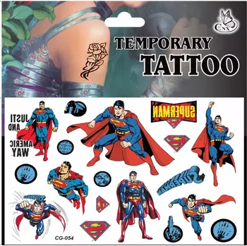 Odstranitelné tetování Dětské dočasné tetování - SUPERMAN 1 (Značka: TAKARA TOMY)