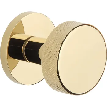 Dveřní kování AT - KOULE TUJA - R 7S bez spodní rozety, koule pevná ks OLV PVD - Mosaz leštěná lakovaná PVD