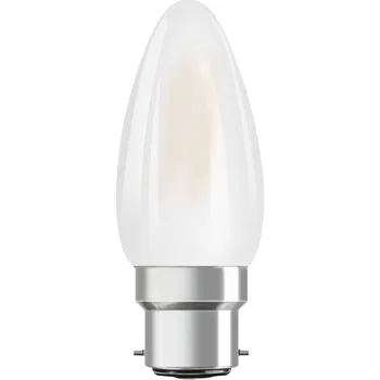 OSRAM LED svíčka B22d Classic 827 4W matná
