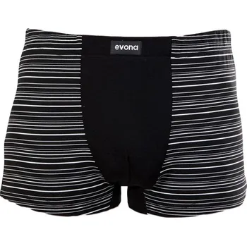Boxerky Pánské boxerky Evona 1177 černé vzor 01