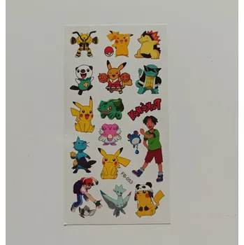 Odstranitelné tetování Dětské dočasné tetování - POKÉMON (2) - PIKACHU 2 (Značka: TAKARA TOMY)