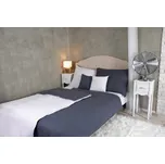 Astoreo Jednobarevné bavlněné povlečení světle šedá/tmavě šedá dvoulůžko 220x200 + 2ks 70x90 cm