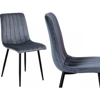 Jídelní židle Čalouněná jídelní židle FRESNO samet šedá