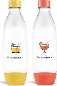 Příslušenství pro výrobník sody SodaStream Fuse sada lahví 2x 1 l oranžová/žlutá