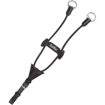 Jezdectví Kentaur Elastická martingalová vidlice s otevíracím kroužkem Velikost: Full, Varianta: Světle hnědá + stříbrné kování