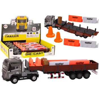 autíčko Mamido Nákladní auto s přívěsem 1:24 TIR s doplňky, zvuky a světly