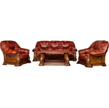 Sedací souprava Kožená sedací souprava Lux