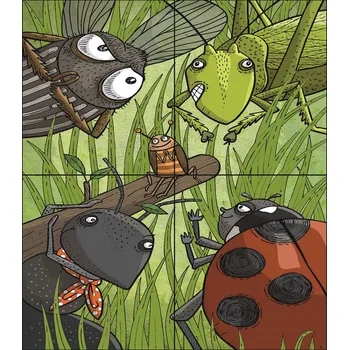 Výtvarná sada Skládací pohledy - V trávě