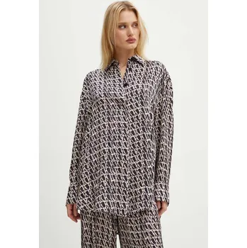 Dámská košile Košile AERON dámská, hnědá barva, relaxed, s klasickým límcem, PFSH162519 88X, vel. 36