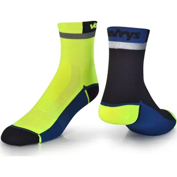 Pánské ponožky Cyklistické ponožky VAVRYS CYKLO 2020 2-pack - žlutá Velikost: 34-36
