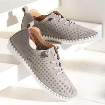 Dámské pantofle 3Pagen Polobotky Venus šedá 36