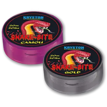 Kryston potahované šňůrky - Snake Bite Camou 30lb 20m