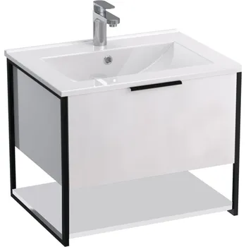 Koupelnový nábytek BPS-koupelny Koupelnová skříňka s keramickým umyvadlem Kubus W ZV 60