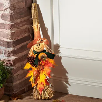 Panenka 3Pagen Ratanové koště se slámovou panenkou