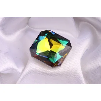 Dětské navlékací korálky Skleněný šaton 23x23mm - č.216