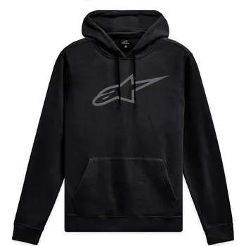 Pánská mikina Mikina AGELESS HOODIE 3, ALPINESTARS (černá/šedá) (Velikost: S)