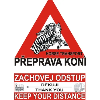 samolepka samolepka na přepravník koní Varianta: sada