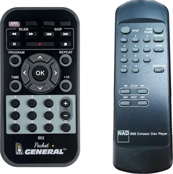 Dálkový ovladač NAD 502 - dálkový ovladač duplikát