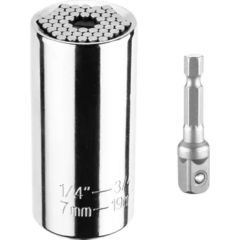 Gola hlavice Graphite Univerzální zásuvka 7-19 mm, 1/4 "-3/4"