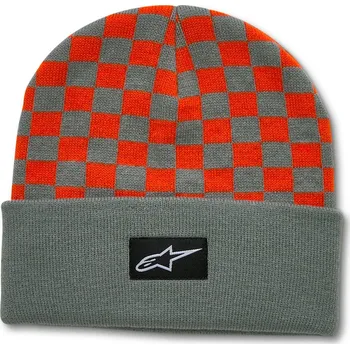 Čepice čepice CHECKERED CUFF BEANIE, ALPINESTARS (modrá/oranžová)