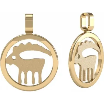 Přívěsek Couple, Moderní přívěsek Znamení ve žlutém zlatě, Symbol: Kozoroh, 585-68-2-0501.0Z00.1.52.000.26.KOZ