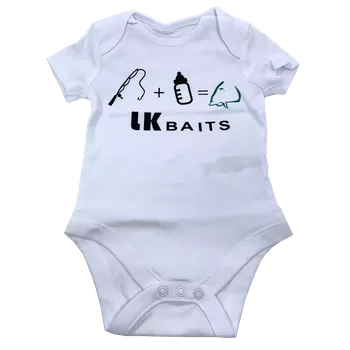 Kojenecký body LK Baits body krátký rukáv Triatlon 3-6 měsíců zelený nápis