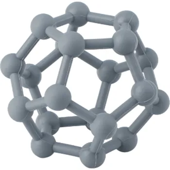 Silikonové kousátko - KOULE - TMAVĚ ŠEDÉ (Značka: TYRY)