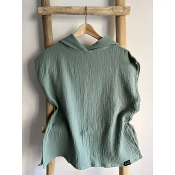 added EST.2020 MUŠELÍNOVÉ PONČO TMAVÁ MINT Velikost: 1-3 roky