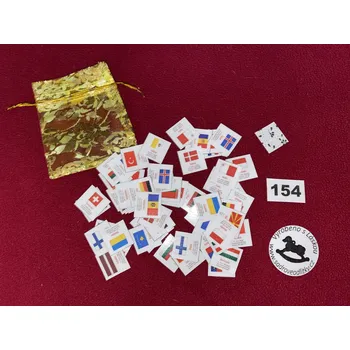 Pexeso HandMade by VeJa Mini pexeso vel.S č.154 - Evropské vlajky (64kousků)