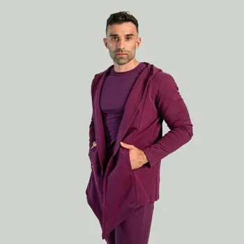 Dámská mikina Kardigan Hoodie Plum - STRIX Barva: plum, Velikost: S