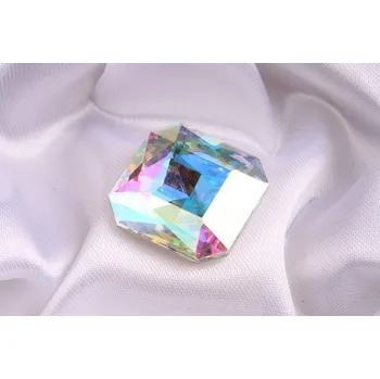 Dětské navlékací korálky Skleněný šaton 23x23mm - č.208