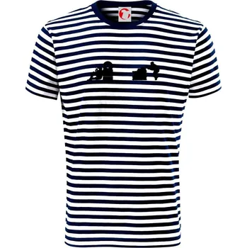 Paintball střelec - Triko na vodu - L ( Prouhovaná )