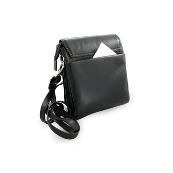 Kabelka Arwel Velký černý kožený pánský crossbag 215-2185-60