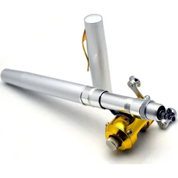 Rybářský prut Kapesní rybářský prut s navijákem (set) stříbrný - Ideální dárek pro rybáře