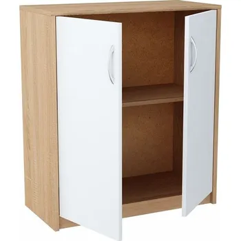 Šatní skříň Komoda JULIA K12D Bílá/dub sonoma