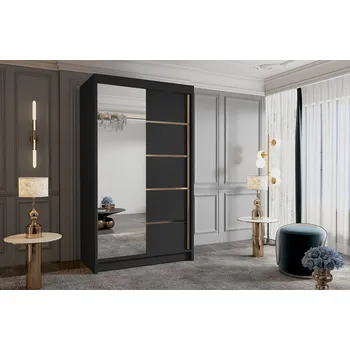 Šatní skříň Šatní skříň VIGO III 100 cm - černá