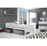 Dětská postel AREK 80x200 cm - bílá Šedá